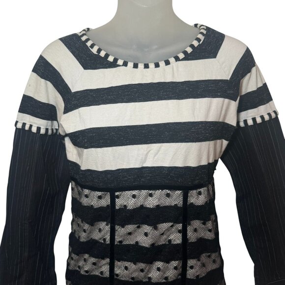 DAVID POND New Zealand Designer Edgy Longe Sleeve Top Fits US Small S - Picture 4 of 9